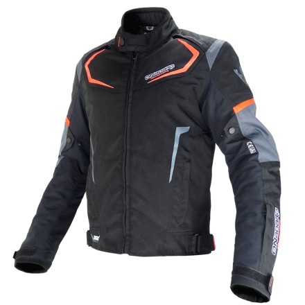 Chaqueta corta Onboard Dynamic negra-gris-naranja flúor