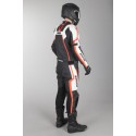Mono de cuero 2 piezas IXS Kuma Rouven Negro-Blanco-Rojo