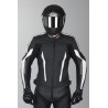 Mono de cuero 2 piezas IXS Kuma Rouven Negro-Blanco