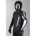 Mono de cuero 2 piezas IXS Kuma Rouven Negro-Blanco