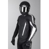 Mono de cuero 2 piezas IXS Kuma Rouven Negro-Blanco