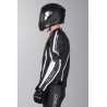 Mono de cuero 2 piezas IXS Kuma Rouven Negro-Blanco
