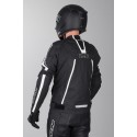 Mono de cuero 2 piezas IXS Kuma Rouven Negro-Blanco
