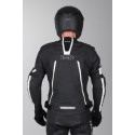 Mono de cuero 2 piezas IXS Kuma Rouven Negro-Blanco