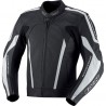 Mono de cuero 2 piezas IXS Kuma Rouven Negro-Blanco