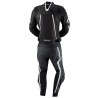 Mono de cuero 2 piezas IXS Kuma Rouven Negro-Blanco