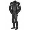 Mono de cuero 2 piezas IXS Canopus Robin 2.0 Negro-Blanco