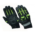 Guantes de verano Compilo CM-32 negro-amarillo flúor