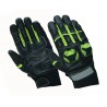 Guantes de verano Compilo CM-32 negro-amarillo flúor