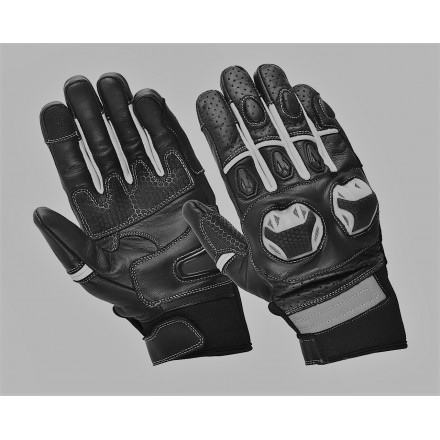 Guantes de verano Compilo CM-32 negro-blanco