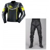 Mono de cuero 2 piezas IXS Sting Robin 2.0 Flúor