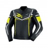 Chaqueta de cuero IXS Sting amarillo flúor