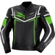 Chaqueta de cuero IXS Sting negra verde