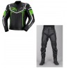 Mono de cuero 2 piezas IXS Sting-Snipe negro-verde