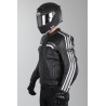Chaqueta de cuero IXS Edwin negra blanca plata