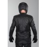 Chaqueta de cuero IXS Edwin negra blanca plata