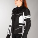 Chaqueta de cordura mujer IXS Evans ST negro-blanco