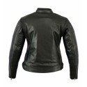 Chaqueta de cuero mujer Bstar BSM-2066 negra