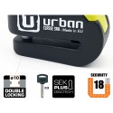 Antirrobo disco Urban UR10 con alarma 10 mm. y 120 db.