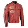 Chaqueta de cuero Bstar BSM-7855 Wino Gastado