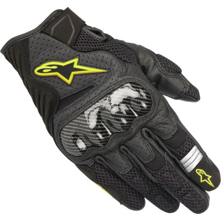 Guantes Alpinestars SMX-1 Air V2 Black Yellow Fluo