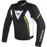 Chaqueta Dainese Avro D2 Tex Black White Yellow Fluo