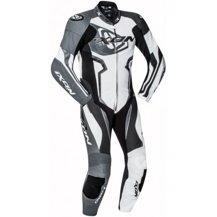 Mono de moto 1 pieza IXON Falcon Negro-Blanco-Gris