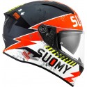 Casco Suomy Speedstar Propeller Antracita Rojo