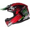 Casco Shiro cross MX-307 Alien Nation rojo