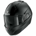 Casco modular Shark Evo-Es Blank Black Mat