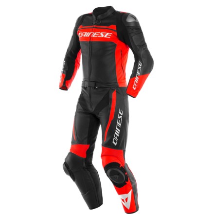 Mono moto 2 piezas Dainese Mistel Matt Black Fluo Red