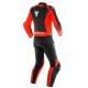 Mono moto 2 piezas Dainese Mistel Matt Black Fluo Red