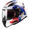 Casco integral LS2 FF353 Junior Rapid Mini Monster White Blue