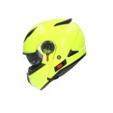 Casco modular Shiro SH-508 color amarillo flúor