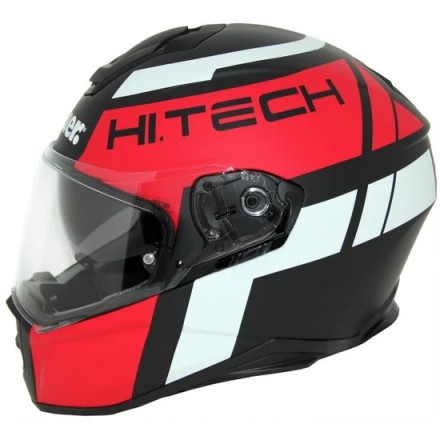 Casco integral Blauer Force One 800 Matt Black Red White