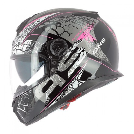 Casco integral Astone GT800 Evo Kiman Negro Rosa