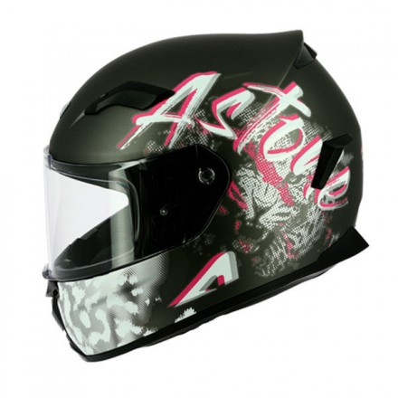 Casco integral Astone GT3 Tiger negro rosa
