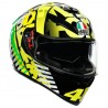 CASCO AGV K-3 SV Pinlock Maxvision Rossi Tribe 46