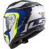 Casco integral LS2 FF327 Challenger Galactic White Yellow Blue