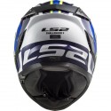 Casco integral LS2 FF327 Challenger Galactic White Yellow Blue