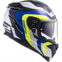 Casco integral LS2 FF327 Challenger Galactic White Yellow Blue