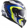 Casco integral LS2 FF327 Challenger Galactic White Yellow Blue