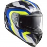 Casco integral LS2 FF327 Challenger Galactic White Yellow Blue