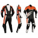 Mono de moto 1 pieza Goyamoto GM-185 triple titanio color naranja