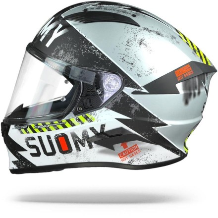 Casco Suomy Speedstar Propeller Plata mate negro