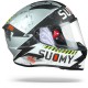 Casco Suomy Speedstar Propeller Plata mate negro