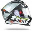 Casco Suomy Speedstar Propeller Plata mate negro