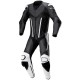 Mono de moto 1 pieza Compilo MC-2053 negro-blanco