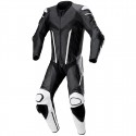 Mono de moto 1 pieza Compilo MC-2053 negro-blanco