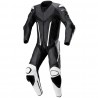 Mono de moto 1 pieza Compilo MC-2053 negro-blanco